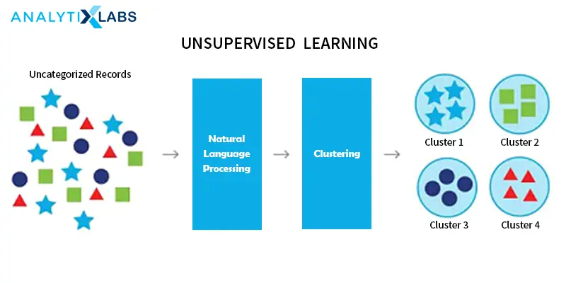 Unsupervised Machine Learning. Source: https://www.analytixlabs.co.in/blog/types-of-machine-learning