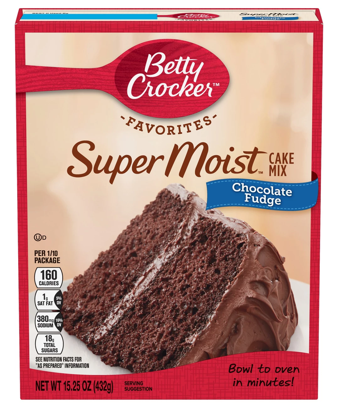 A box of Betty Crocker cake mix.