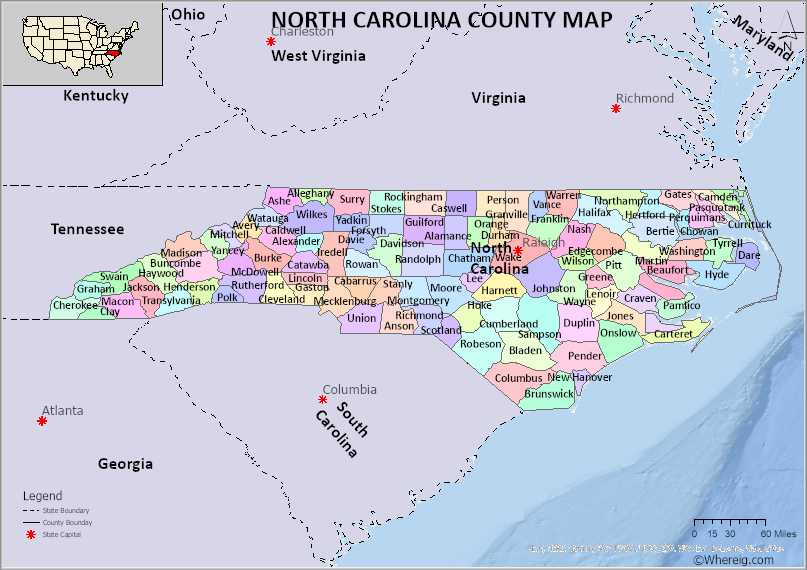 North Carolina counties